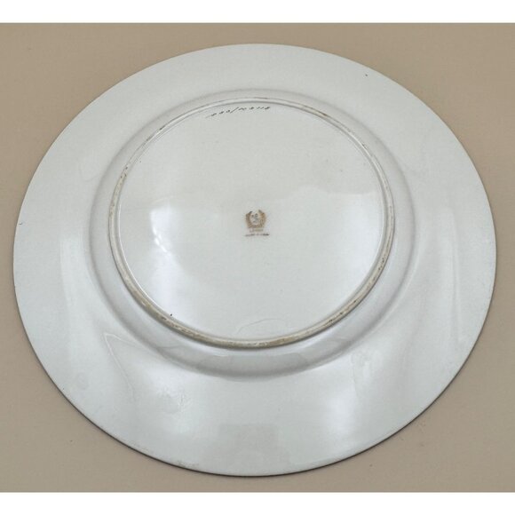 Lenox Etruscan Cobalt Blue Greek Key Dinner Plate 10 3/8" Gold Ivory China USA - Picture 6 of 9